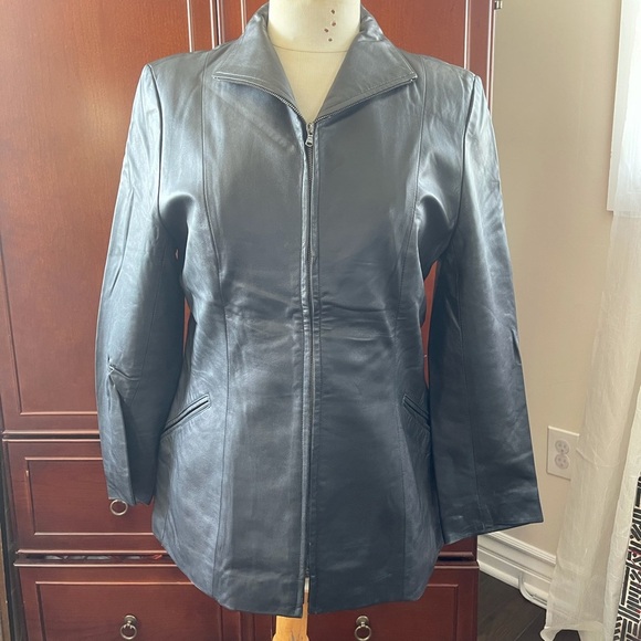 Florence Italy Davide Cerasi leather jacket - Picture 4 of 7